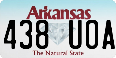 AR license plate 438UOA