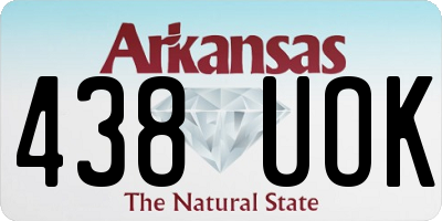 AR license plate 438UOK