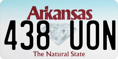 AR license plate 438UON