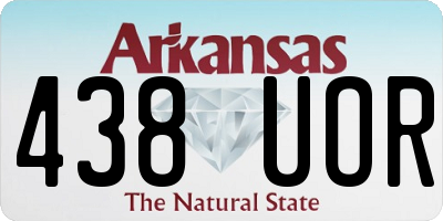 AR license plate 438UOR