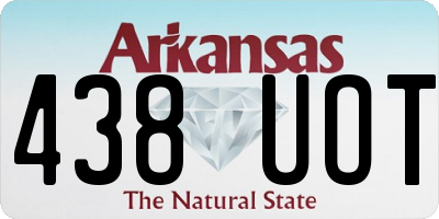 AR license plate 438UOT