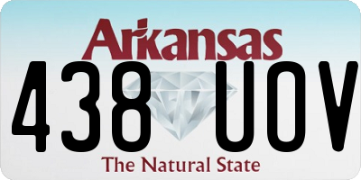 AR license plate 438UOV