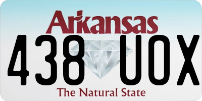AR license plate 438UOX
