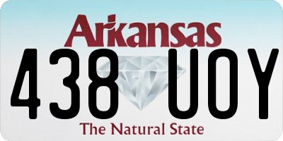 AR license plate 438UOY