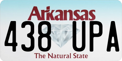 AR license plate 438UPA