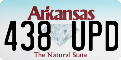 AR license plate 438UPD