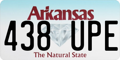 AR license plate 438UPE