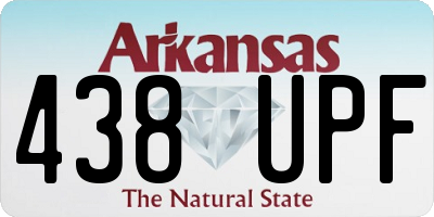 AR license plate 438UPF
