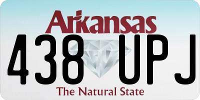 AR license plate 438UPJ