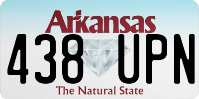 AR license plate 438UPN
