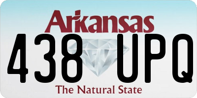 AR license plate 438UPQ