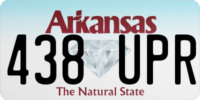 AR license plate 438UPR