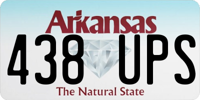 AR license plate 438UPS
