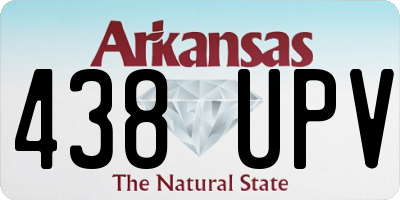 AR license plate 438UPV