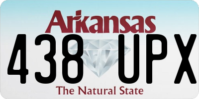 AR license plate 438UPX