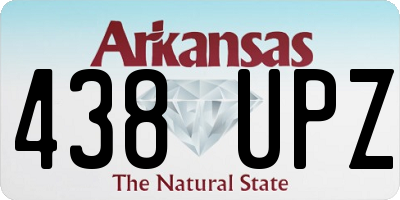 AR license plate 438UPZ