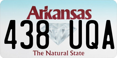 AR license plate 438UQA