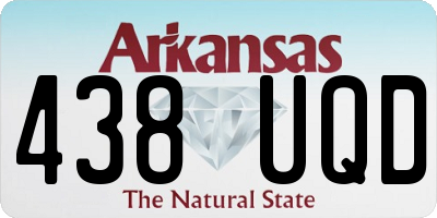 AR license plate 438UQD