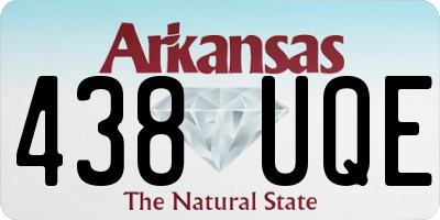 AR license plate 438UQE