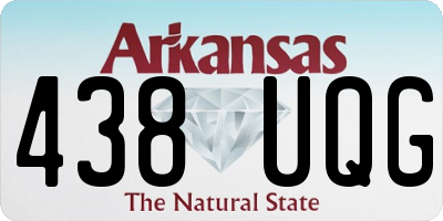 AR license plate 438UQG