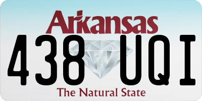 AR license plate 438UQI