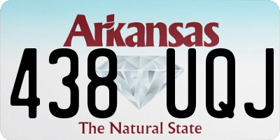 AR license plate 438UQJ