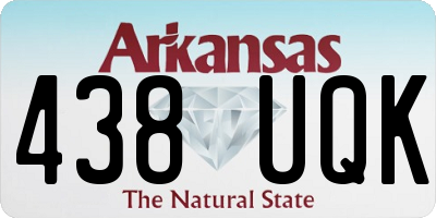 AR license plate 438UQK