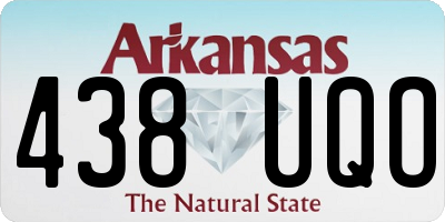 AR license plate 438UQO