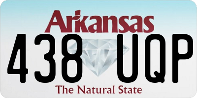AR license plate 438UQP