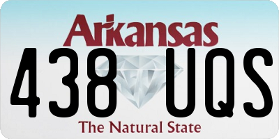 AR license plate 438UQS