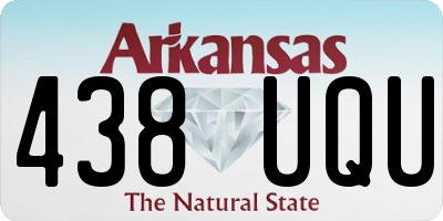 AR license plate 438UQU