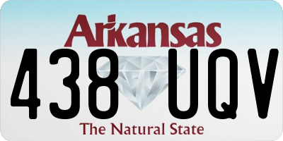 AR license plate 438UQV