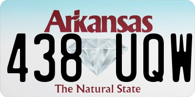 AR license plate 438UQW