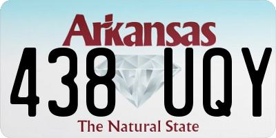 AR license plate 438UQY