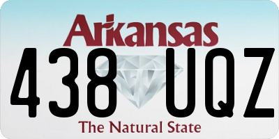 AR license plate 438UQZ