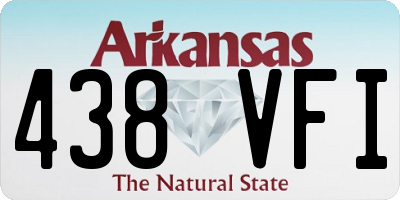 AR license plate 438VFI