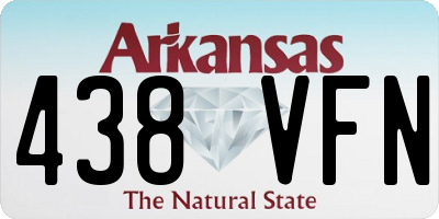 AR license plate 438VFN