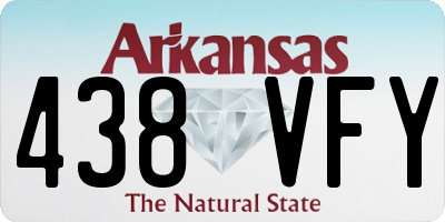 AR license plate 438VFY
