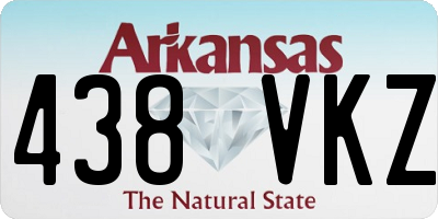 AR license plate 438VKZ