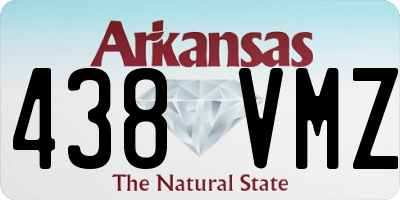 AR license plate 438VMZ