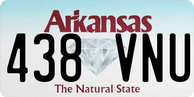 AR license plate 438VNU
