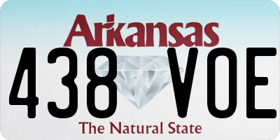 AR license plate 438VOE