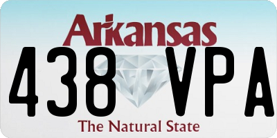 AR license plate 438VPA