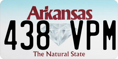 AR license plate 438VPM
