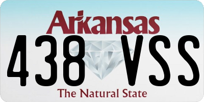 AR license plate 438VSS
