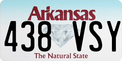 AR license plate 438VSY