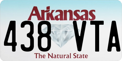 AR license plate 438VTA