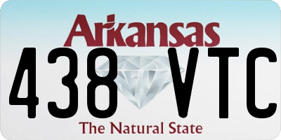AR license plate 438VTC