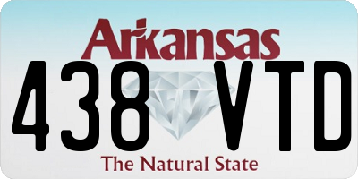 AR license plate 438VTD