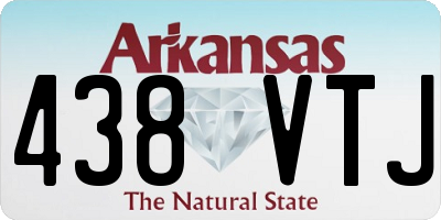 AR license plate 438VTJ